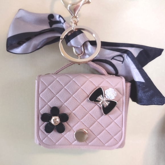 Dollbaby Accessories - Keychain Bag Charm Blush Pink Mini Handbag